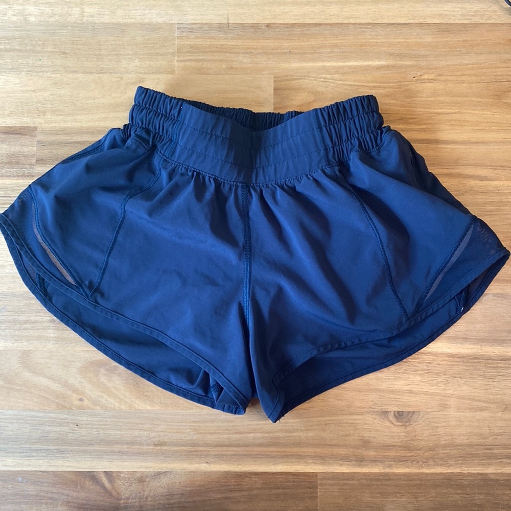 Lululemon Navy Blue Hotty Hot Short 2.5 Length